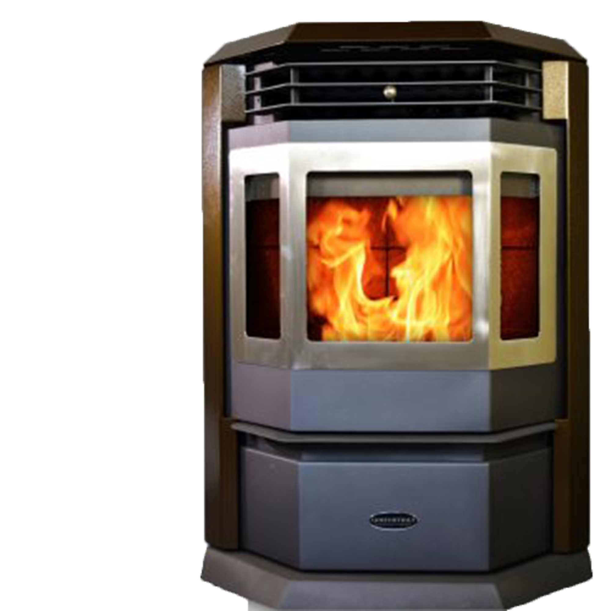 ComfortBilt, Pellet Stove, Heat Output 41000 Btu/hour, Heating Capability 2800 ft², Model# HP22-Brown-SS